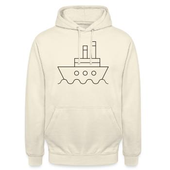 Schiff - Unisex Hoodie - Vanille-Milchshake - Vorne - Alina (178cm) & Michal (187cm)