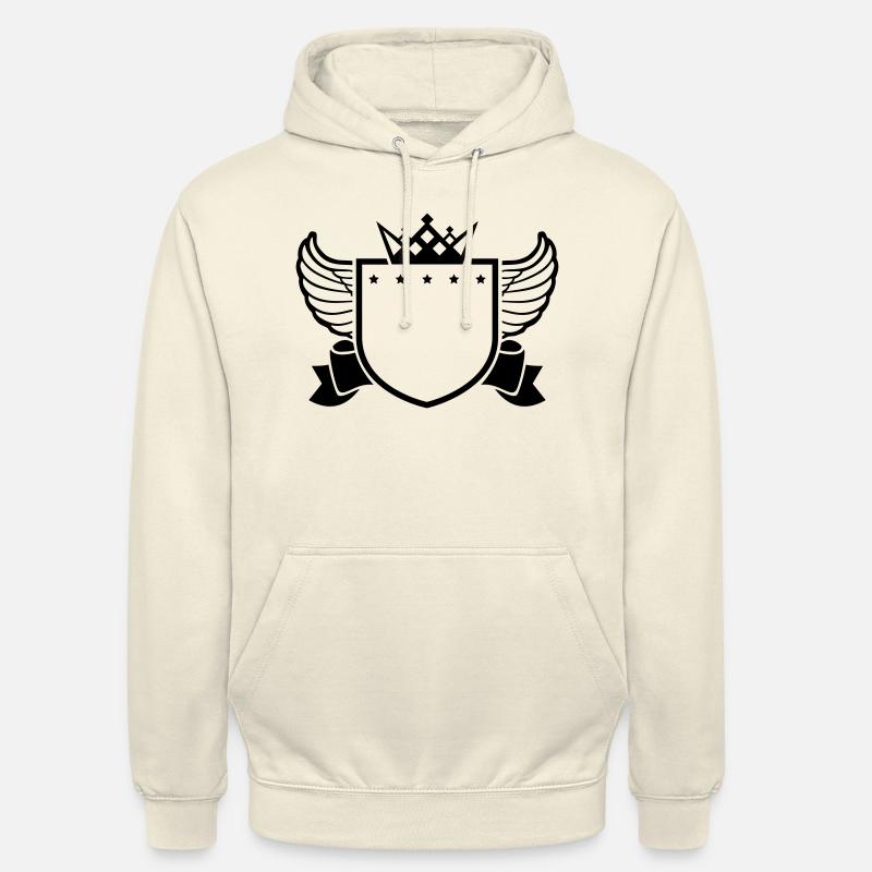 shield_empty_di1 - Sweat-shirt à capuche unisexe - vanille