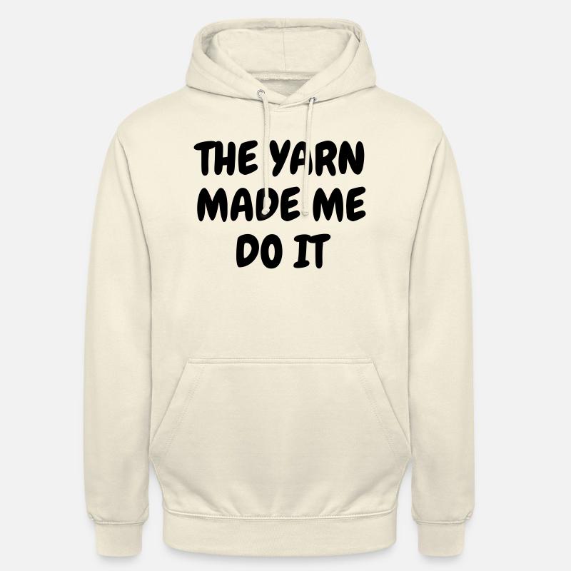 Stricken / stricker / Sticken / mode - Unisex Hoodie - Vanille-Milchshake