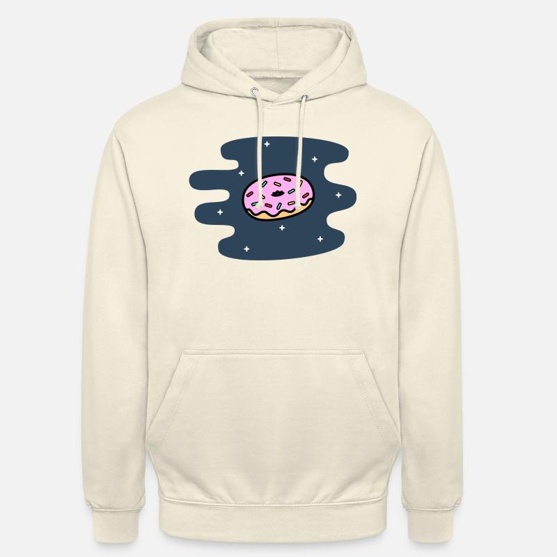 Donut spatial - Sweat-shirt à capuche unisexe - vanille