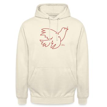 Taube - Unisex Hoodie - Vanille-Milchshake - Vorne - Alina (178cm) & Michal (187cm)