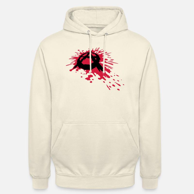 Blut Spritzer Anarchie Symbol - Unisex Hoodie - Vanille-Milchshake