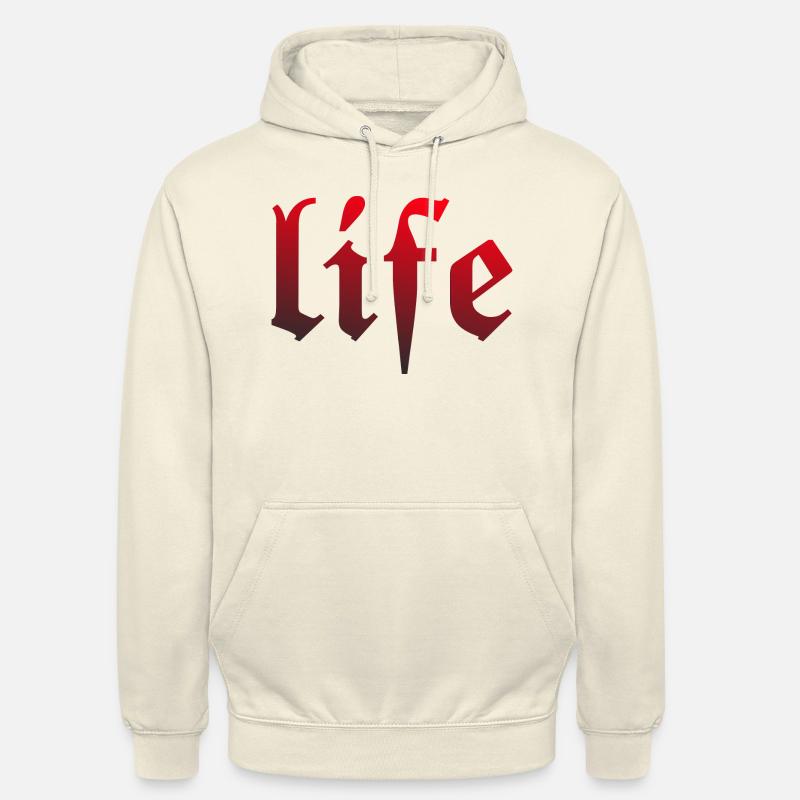 Life - Unisex Hoodie - Vanille-Milchshake