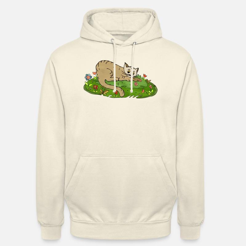 Chat - Sweat-shirt à capuche unisexe - vanille