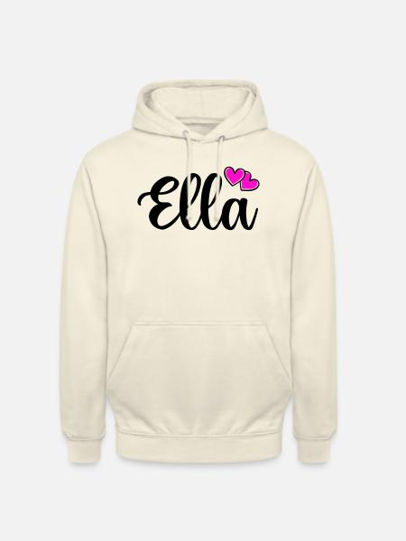 Ella Name - Unisex Hoodie - vanilla
