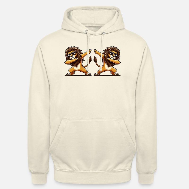 löwe comic dabbing 2 - Unisex Hoodie - Vanille-Milchshake