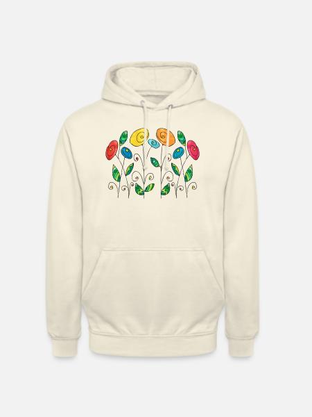 Blumen - Unisex Hoodie - Vanille-Milchshake