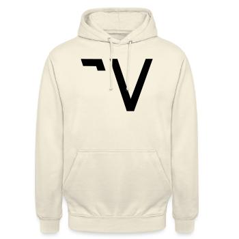 Vaurien-svg - Unisex Hoodie - Vanille-Milchshake - Vorne - Alina (178cm) & Michal (187cm)