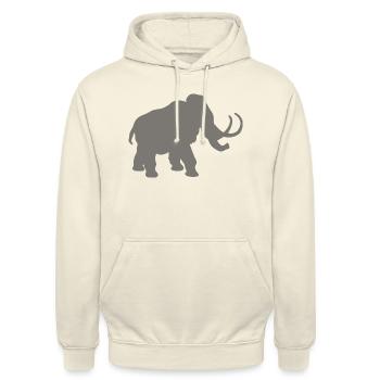 mammouth - Sweat-shirt à capuche unisexe - vanille - Devant - Alina (178cm) & Michal (187cm)