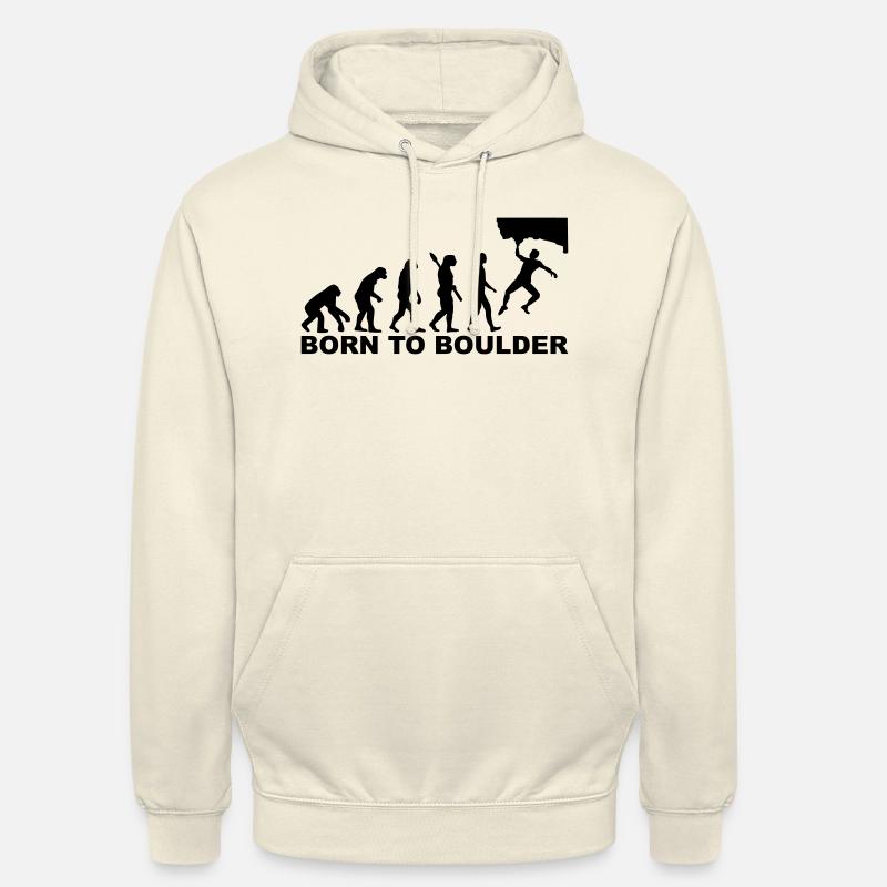 Evolution boulder - Unisex Hoodie - vanilla