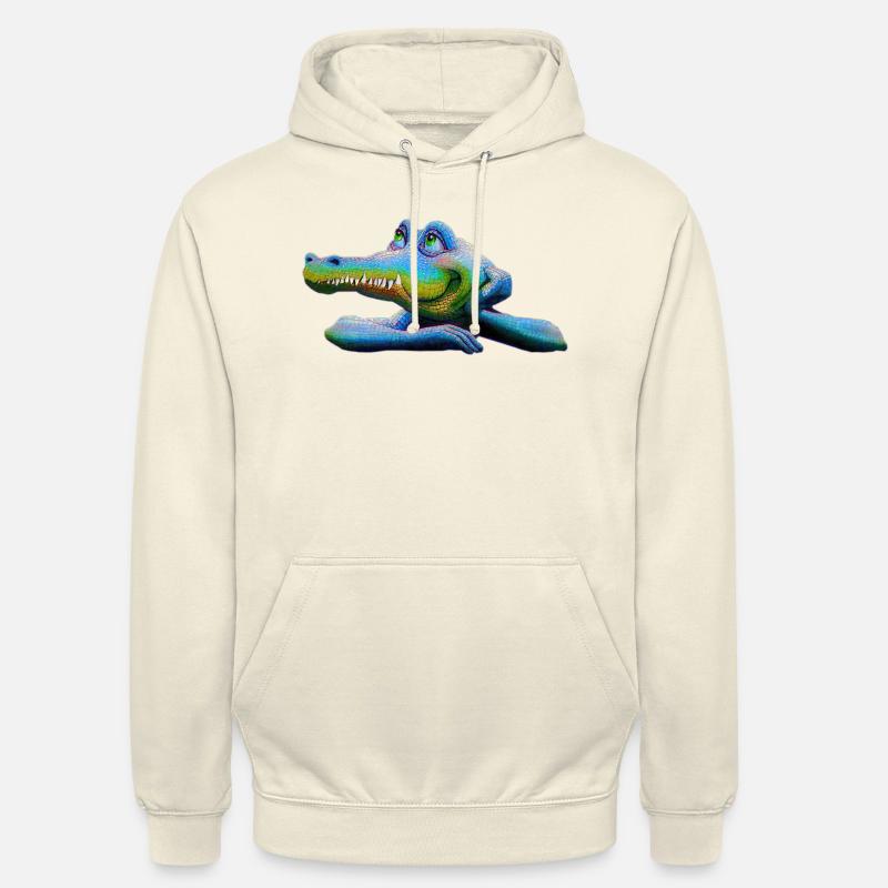 Amstrad Retro Krokodil - Maskottchen 01 - Unisex Hoodie - Vanille-Milchshake