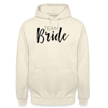 Équipe Bride - Sweat-shirt à capuche unisexe - vanille - Devant - Alina (178cm) & Michal (187cm)