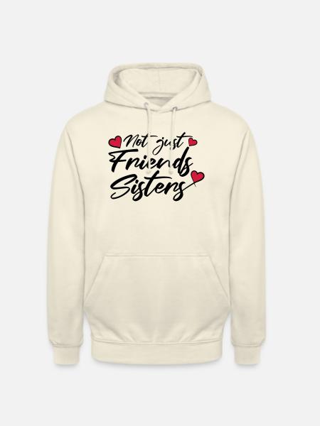 Hearts Friends Sisters - Unisex Hoodie - vanilla