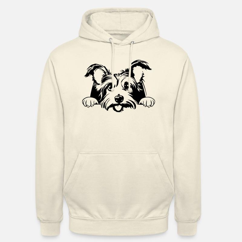 Petit Terrier - Sweat-shirt à capuche unisexe - vanille