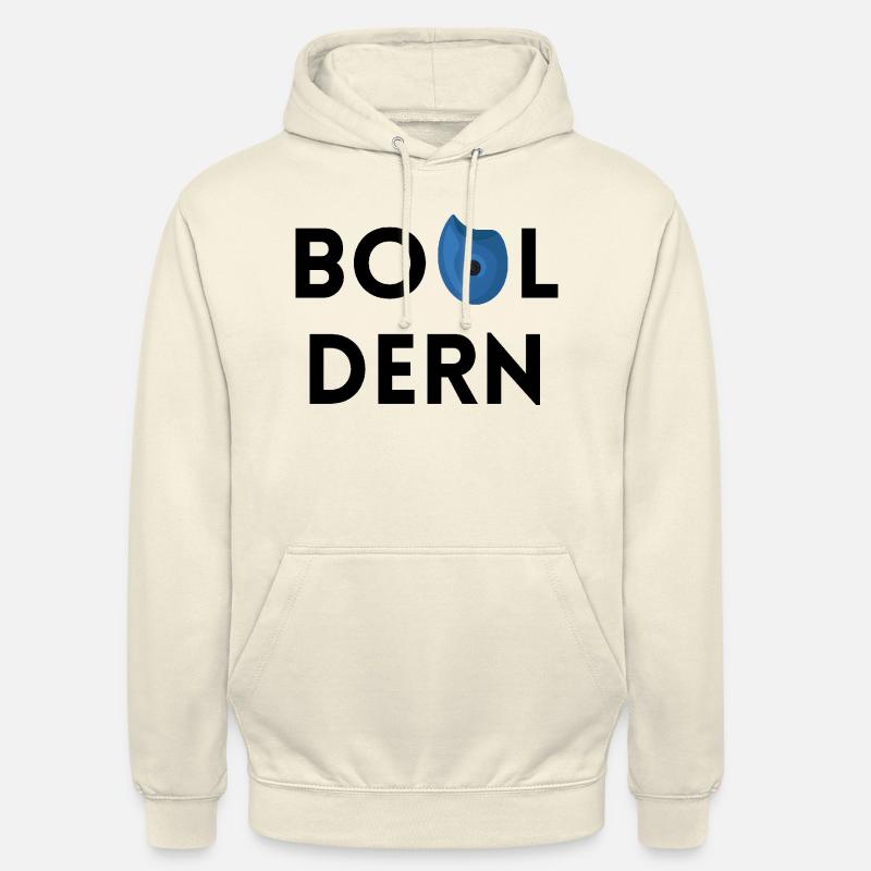 Bouldern - Simples Design mit Bouldergriff - Unisex Hoodie - Vanille-Milchshake