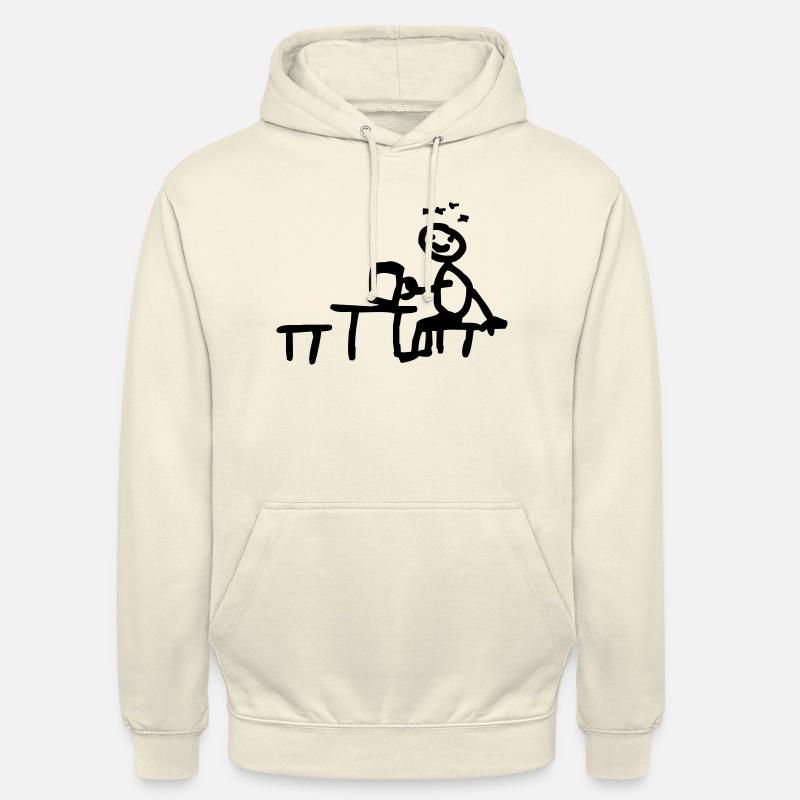 snafu im biergarten - Unisex Hoodie - Vanille-Milchshake