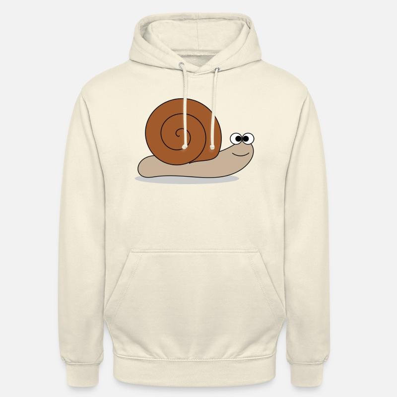 Brown snail - Unisex Hoodie - vanilla