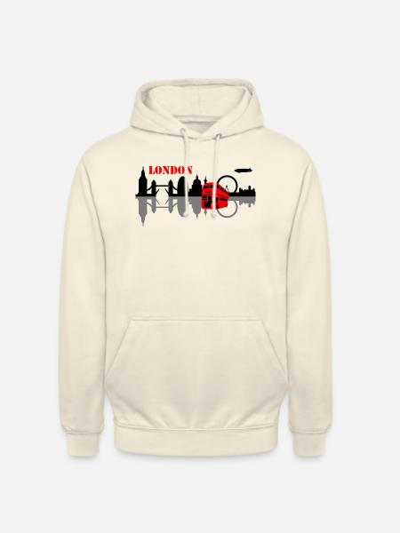 london skyline - Unisex Hoodie - vanilla
