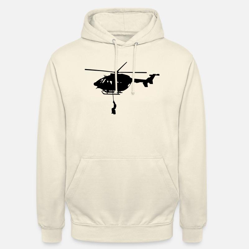 helicoptere ec 145 type dragon securité civile - Sweat-shirt à capuche unisexe - vanille