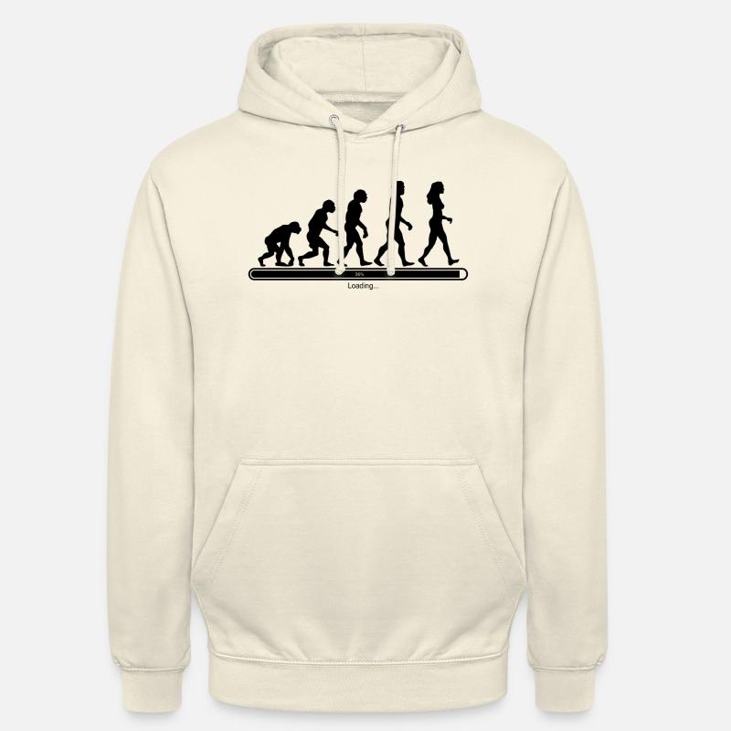 Evolution de l'humanité - Sweat-shirt à capuche unisexe - vanille