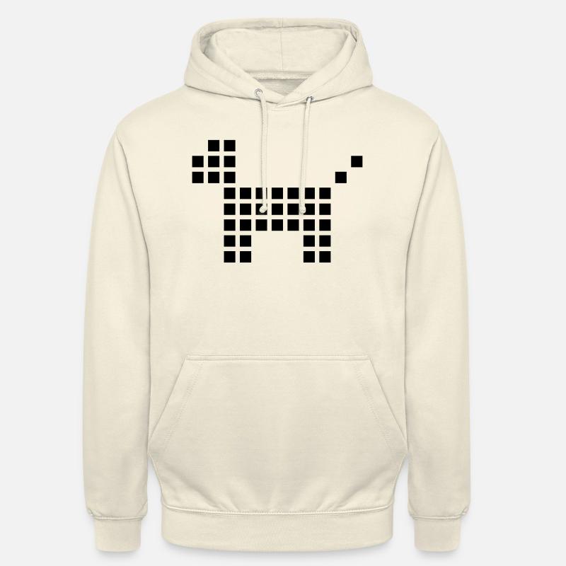 hund pixel - Unisex Hoodie - Vanille-Milchshake
