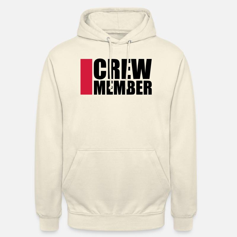 Cool Crew Member Logo-Design - Sweat-shirt à capuche unisexe - vanille