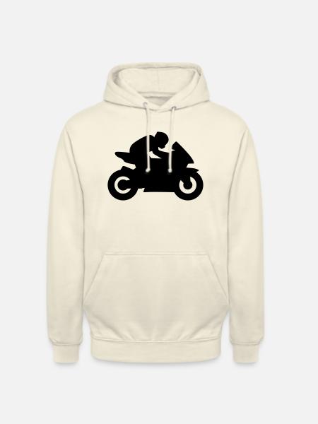 Motocycle - Sweat-shirt à capuche unisexe - vanille