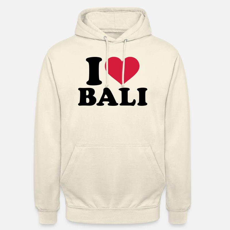 I love Bali - Sweat-shirt à capuche unisexe - vanille