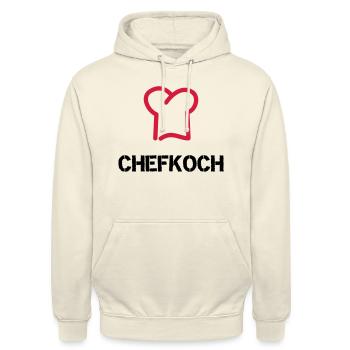Chefkoch - Unisex Hoodie - Vanille-Milchshake - Vorne - Alina (178cm) & Michal (187cm)