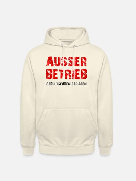 AUSSER BETRIEB - Unisex Hoodie - Vanille-Milchshake