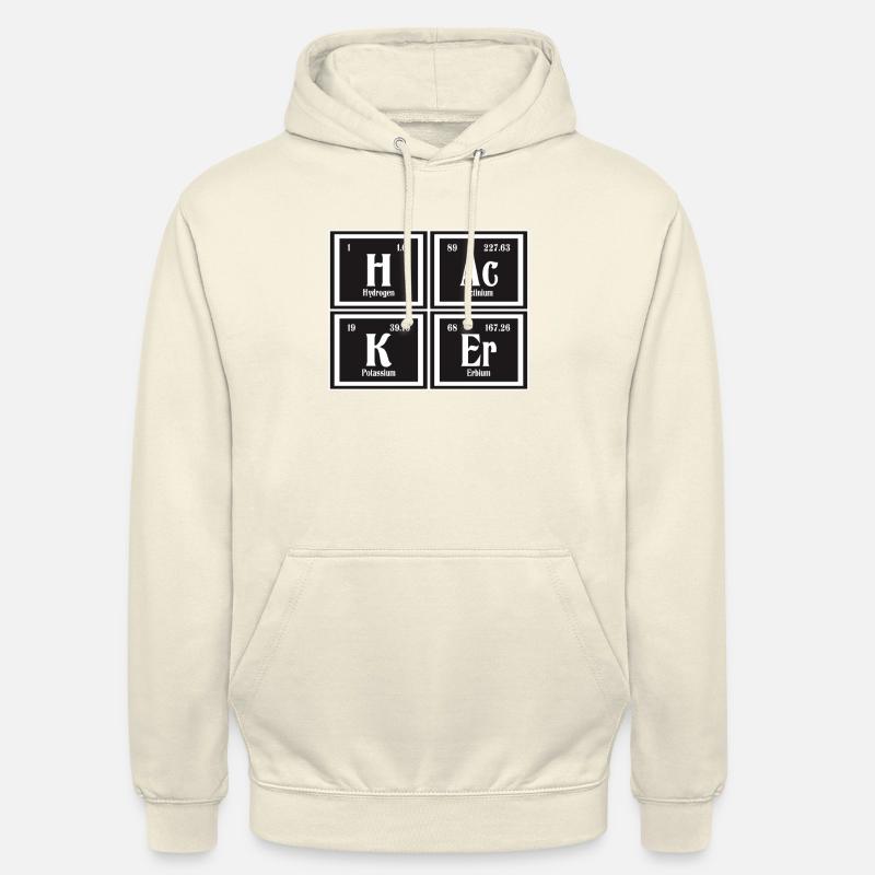 Hacker-| Periodensystem der Elemente - Unisex Hoodie - Vanille-Milchshake