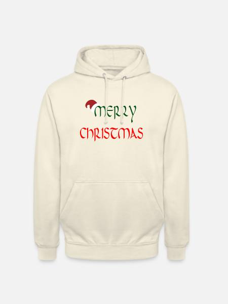 Joyeux Noël. Joyeux Noël - Sweat-shirt à capuche unisexe - vanille