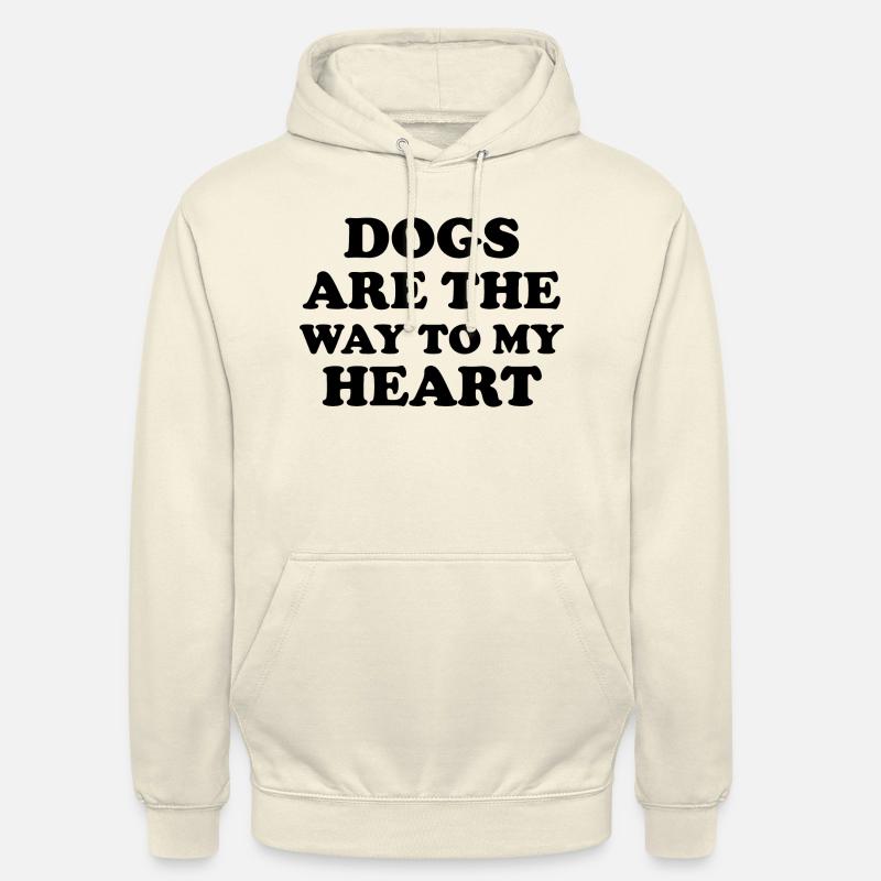 Chien Hund - Sweat-shirt à capuche unisexe - vanille