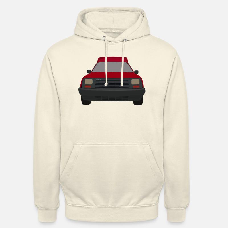 Fourgonnette Oldtimer Van Car - Sweat-shirt à capuche unisexe - vanille
