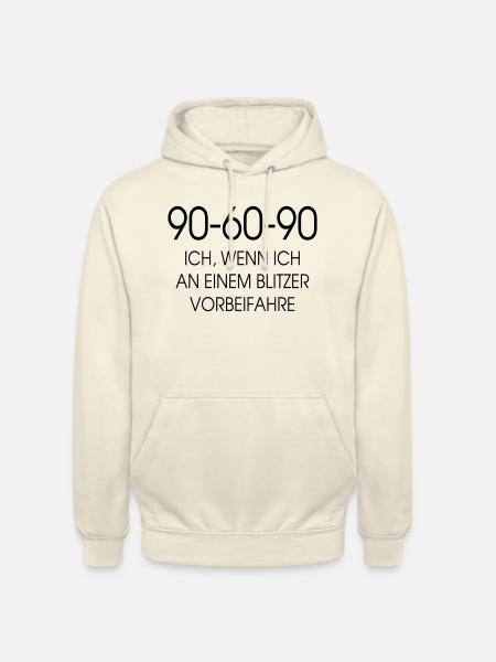 90 60 90 Blitzer - Unisex Hoodie - Vanille-Milchshake