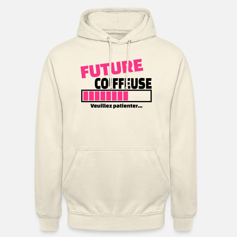 future coiffeuse - Sweat-shirt à capuche unisexe - vanille
