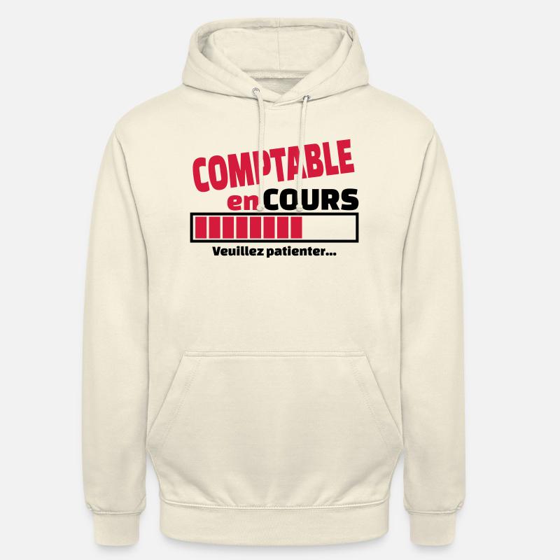 comptable en cours - Sweat-shirt à capuche unisexe - vanille