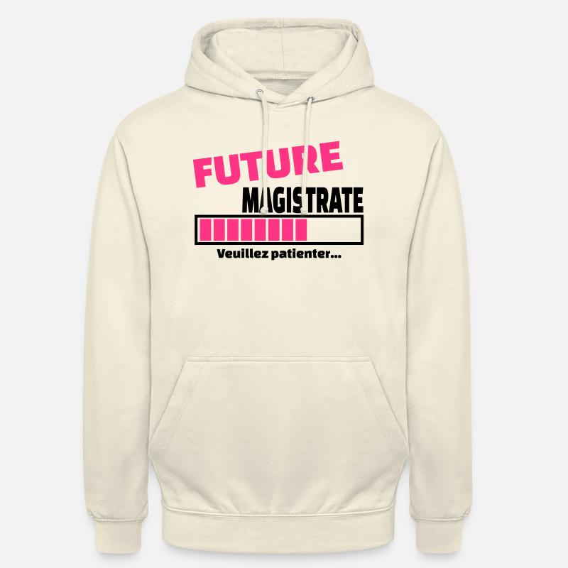 future magistrate - Sweat-shirt à capuche unisexe - vanille