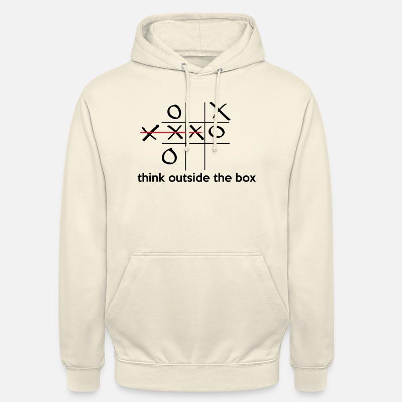 think outside the box schlauer penseker - Sweat-shirt à capuche unisexe - vanille