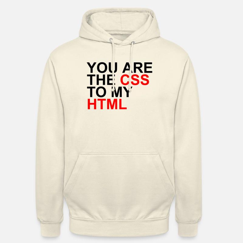 css à mon html - Sweat-shirt à capuche unisexe - vanille