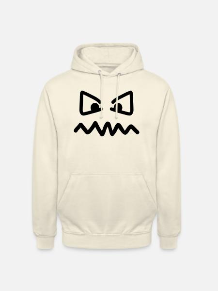 Yeux - Sweat-shirt à capuche unisexe - vanille