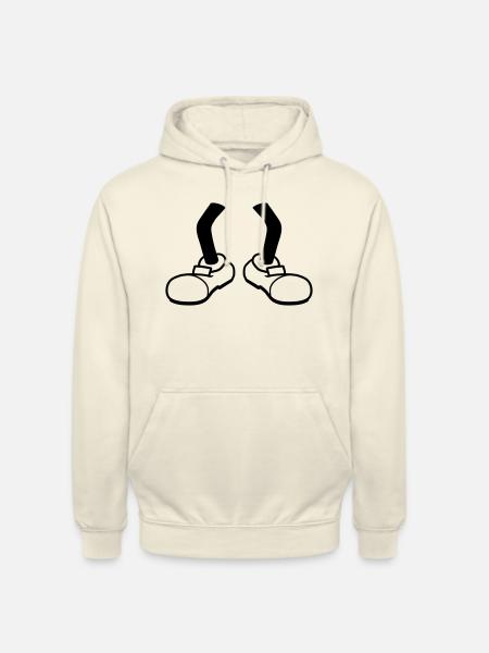 clipart 2 beine ohne koerper comic cartoon fuss sc - Unisex Hoodie - Vanille-Milchshake