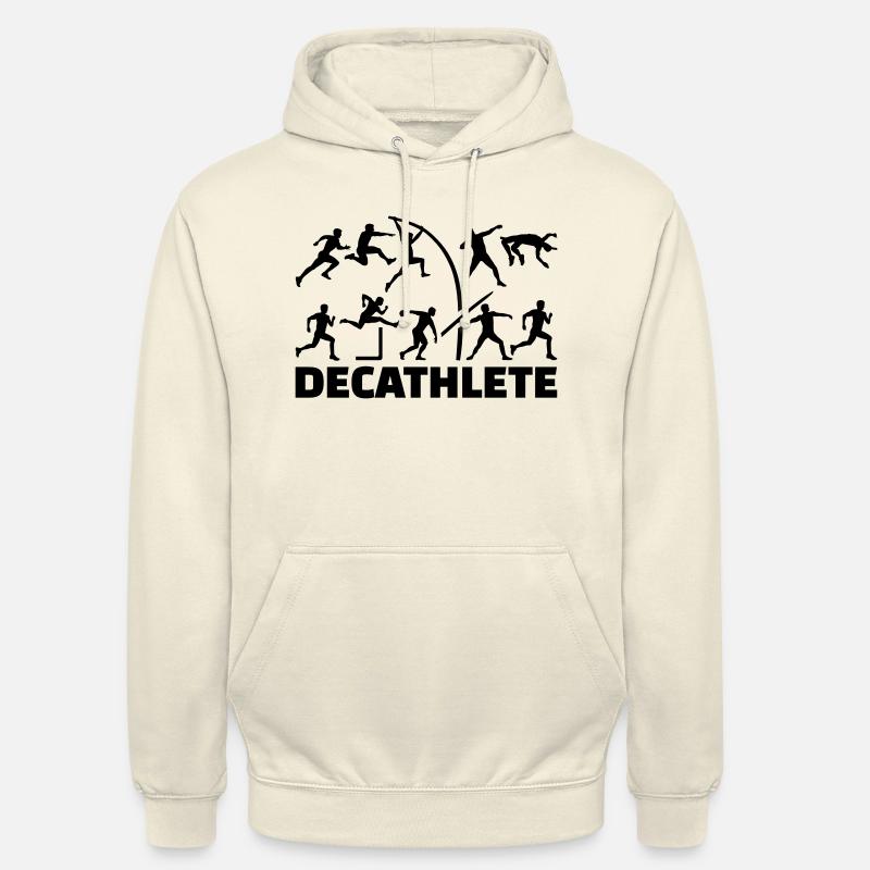 Decathlete - Sweat-shirt à capuche unisexe - vanille