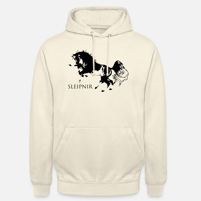 Le cheval d’Odin Sleipnir - Sweat-shirt à capuche unisexe - vanille