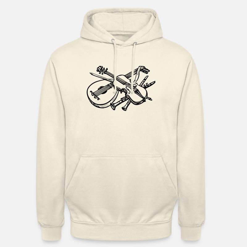 instruments - Unisex Hoodie - vanilla
