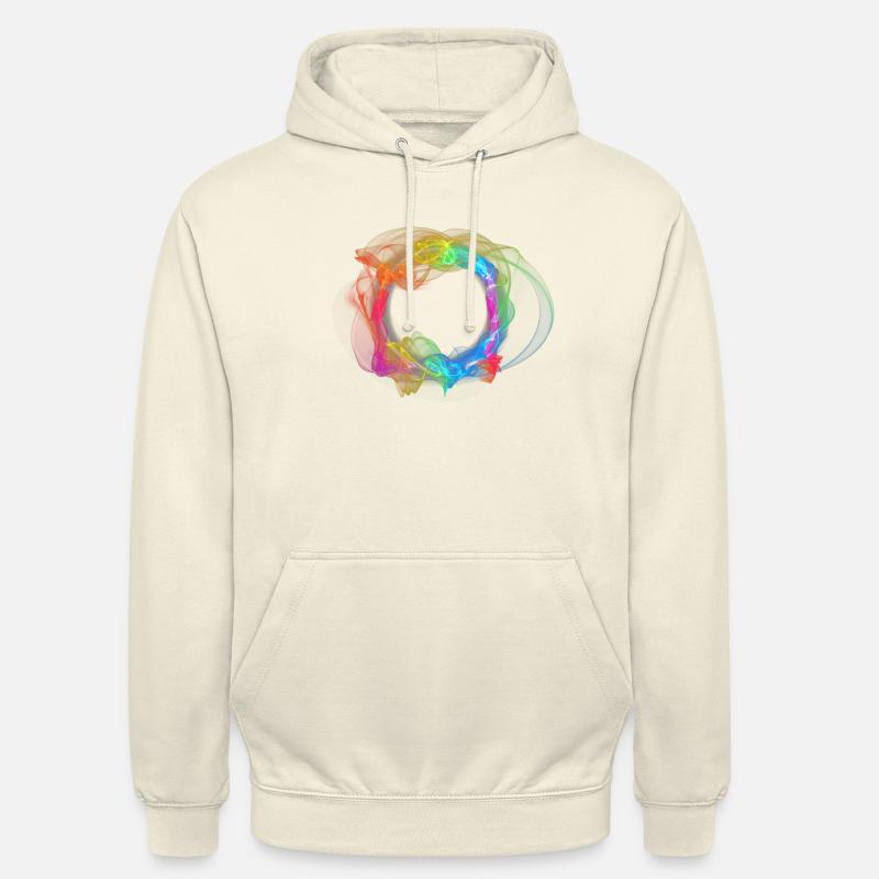 Regenbogen Feuer Ring - Unisex Hoodie - Vanille-Milchshake