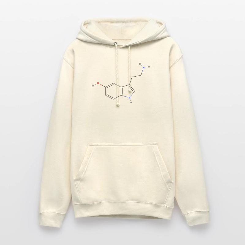 Molécule de sérotonine - Formule structurale colorée Sweat-shirt à capuche unisexe