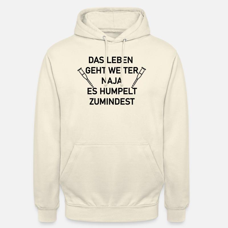 Das leben geht weiter - Unisex Hoodie - Vanille-Milchshake
