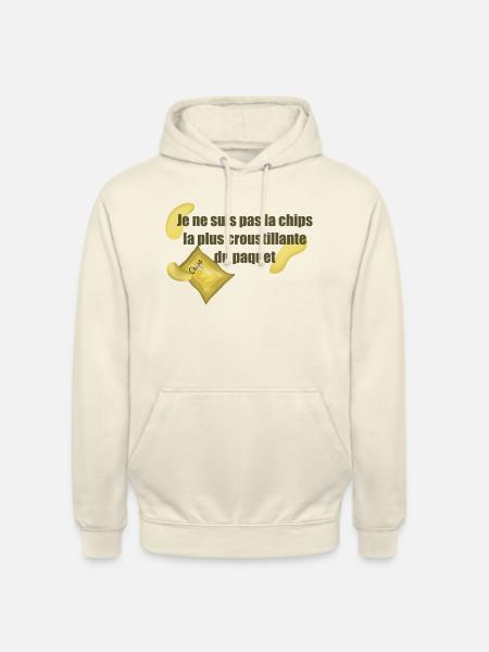 Chips - Sweat-shirt à capuche unisexe - vanille