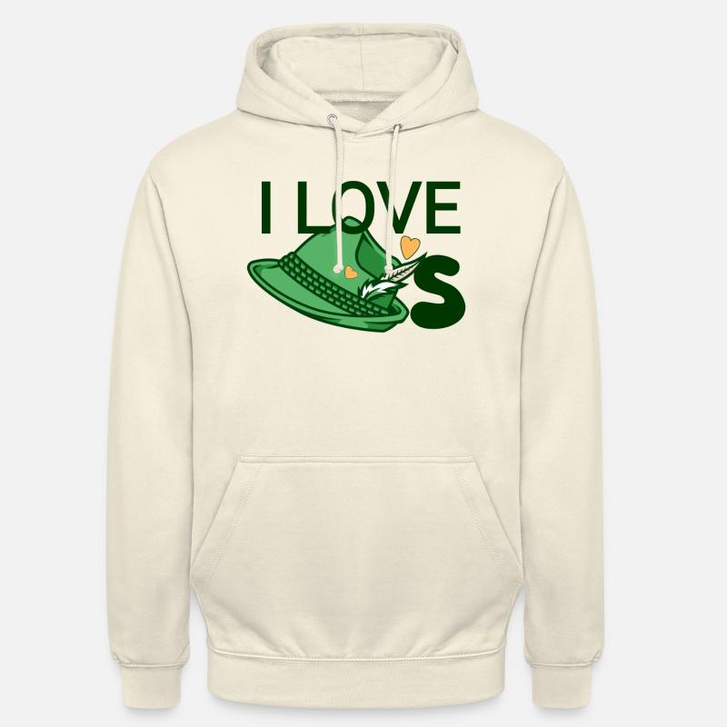 J’adore les chapeaux - Sweat-shirt à capuche unisexe - vanille